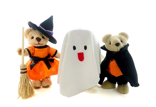 The children who do a disguise on Halloween