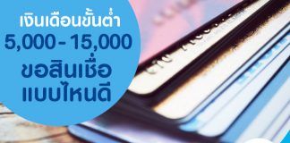 เงินเดือน 5,000 บาท ถึง 15,000 บาท แบบนี้ ขอสินเชื่อแบบไหนดี