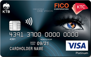 บัตรเครดิต เคทีซี FICO วีซ่าแพลทินัม