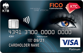 บัตรเครดิต เคทีซี FICO วีซ่าแพลทินัม