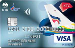 บัตรเครดิต เคทีซีบางกอกแอร์เวย์ วีซ่าแพลทินัม