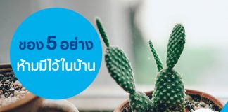 ของ 5 อย่างห้ามมีไว้ในบ้าน