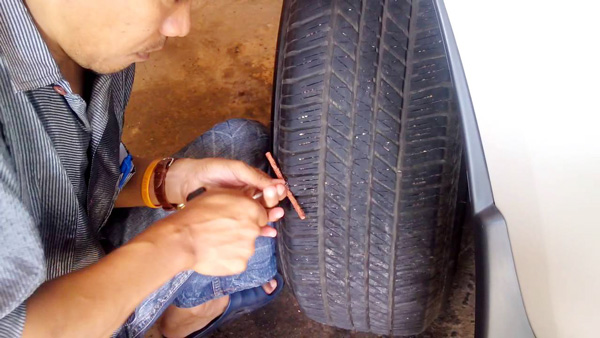 รอบรู้เรื่องการปะยางรถยนต์ การแทงไหม