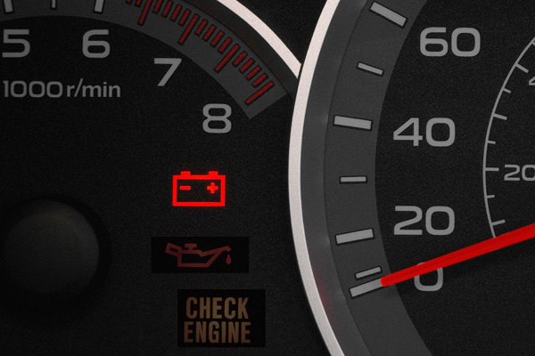 ไฟรูปแบตเตอรี่ขึ้นเตือนหมายถึงอะไร?