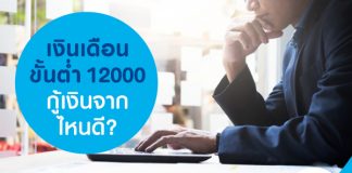 เงินเดือนขั้นต่ำ 12000 กู้เงินจากไหนดี?