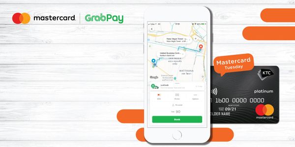 บัตรเครดิต KTC Mastercards มอบส่วนลดพิเศษสำหรับผู้ใช้ Grab