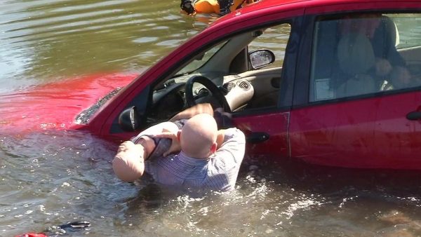 วิธีเอาตัวรอดเมื่อรถตกน้ำ