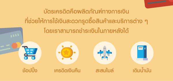 มาทำความรู้จักบัตรเครดิตแต่ละประเภทกัน