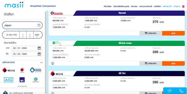 ขั้นตอนง่าย ๆ ซื้อประกันเดินทางออนไลน์กับมาสิ