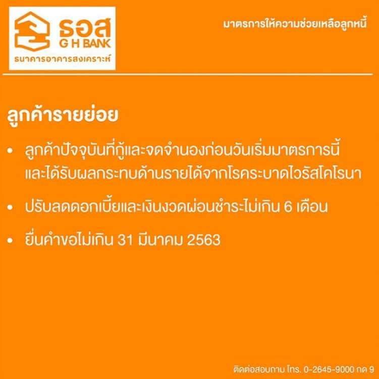 ข้อมูลการพักชำระหนี้ของธนาคารและการช่วยเหลือในช่วง Covid-19