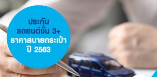ประกันรถยนต์ชั้น 3+ ราคาสบายกระเป๋า ปี 2563
