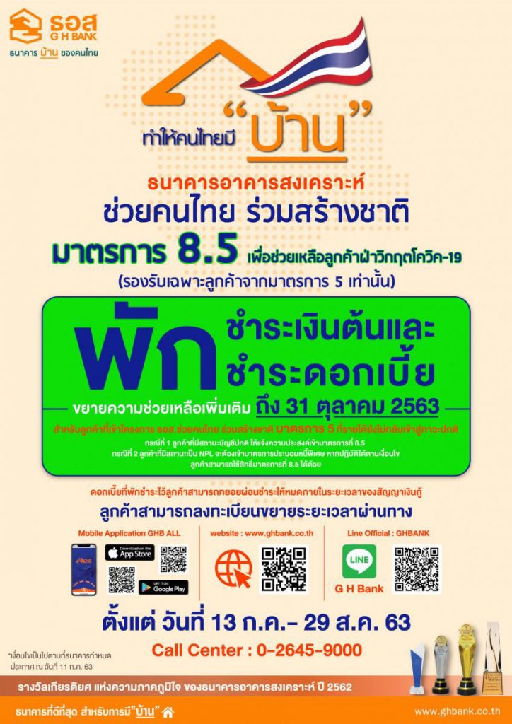 มาตรการแบ่งเบาภาระหนี้ ระยะที่สองจากธอส. และธกส.