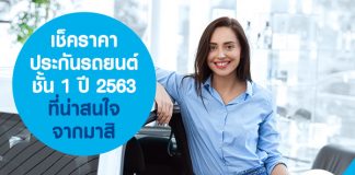 เช็คราคา ประกันรถยนต์ชั้น 1 ปี 2563 ที่น่าสนใจ จากมาสิ