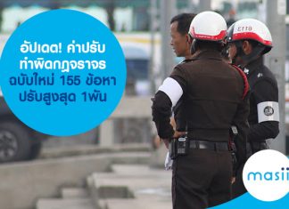 อัปเดต! อัตราค่าปรับทำผิดกฎจราจรฉบับใหม่ 155 ข้อหา ปรับสูงสุด 1 พันบาท อัปเดต! อัตราค่าปรับทำผิดกฎจราจรฉบับใหม่ 155 ข้อหา ปรับสูงสุด 1 พันบาท