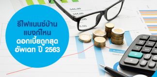 รีไฟแนนซ์บ้านแบงก์ไหนดอกเบี้ยถูกสุด อัพเดท ปี 2563