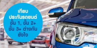 เทียบประกันรถยนต์ชั้น 1, ชั้น 2+ ชั้น 3+ ต่างกันยังไง