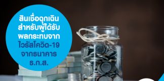 สินเชื่อฉุกเฉิน สำหรับผู้ได้รับผลกระทบจากไวรัสโควิด-19 จากธนาคาร ธ.ก.ส.