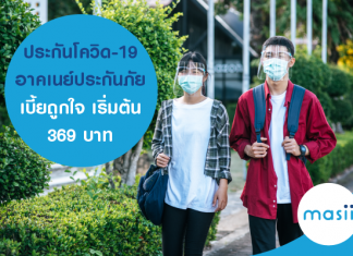 ประกันโควิด-19 อาคเนย์ประกันภัย เบี้ยถูกใจ เริ่มต้น 369 บาท ประกันโควิด-19 อาคเนย์ประกันภัย เบี้ยถูกใจ เริ่มต้น 369 บาท