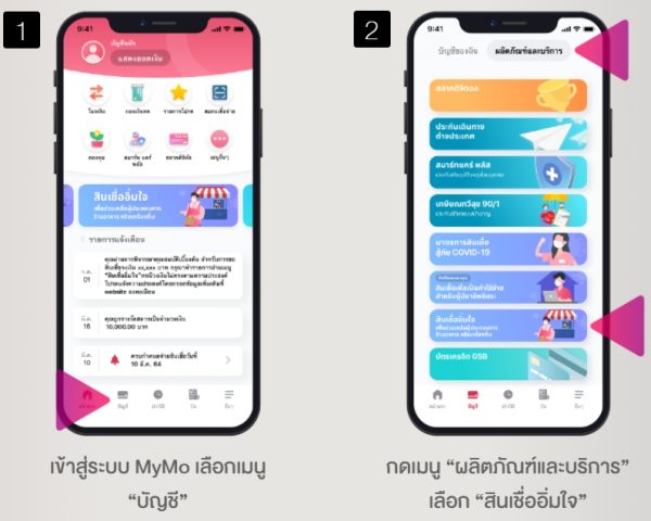 ขั้นตอนการยื่นกู้ "สินเชื่ออิ่มใจ" ธ.ออมสิน ผ่าน MyMo ทำอย่างไร