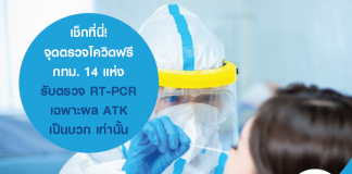 เช็กที่นี่! จุดตรวจโควิดฟรี กทม. 14 แห่ง รับตรวจ RT-PCR เฉพาะผล ATK เป็นบวก เท่านั้น