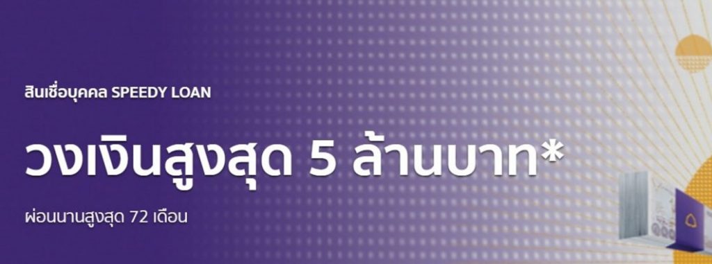 masii ชวนคุณสมัคร... สินเชื่อส่วนบุคคล SPEEDY LOAN จาก SCB วงเงินสูงสุด 5 ล้านบาท ผ่อนนานสูงสุด 72 เดือน