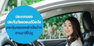 ประเภทของประกันภัยรถยนต์ มีอะไร และ คุ้มครองอย่างไรบ้าง ตามมาสิไปดู